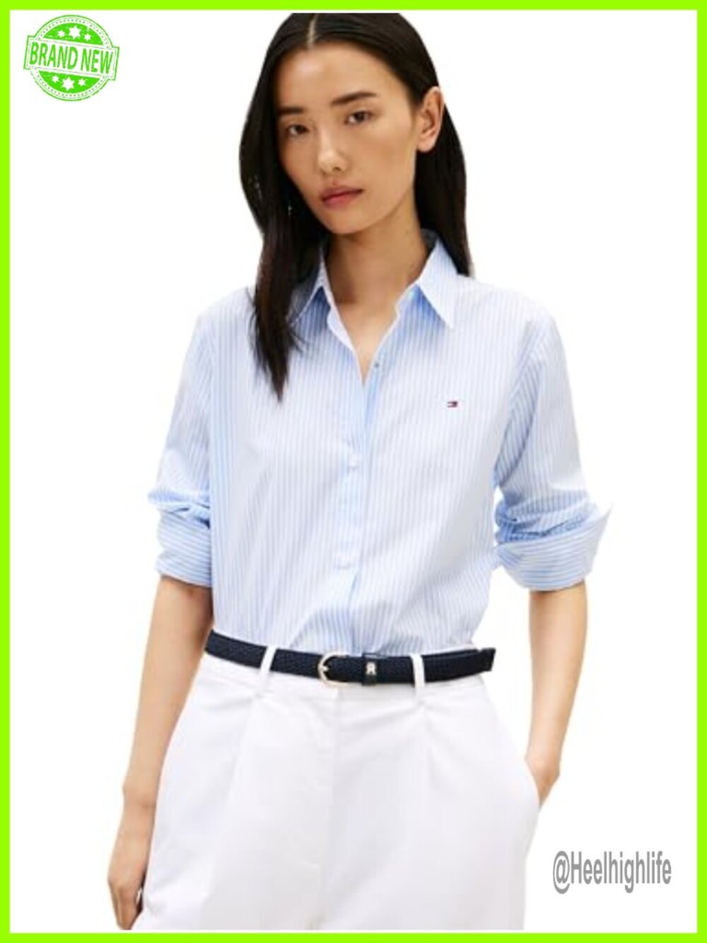 Women's Oxford Long Sleeve Button Down Shirt 100% Cotton Regular Fit